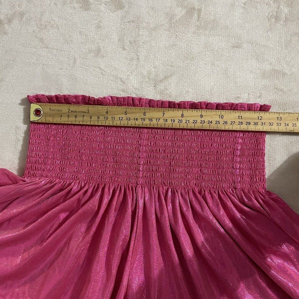 Queen Of Sparkles Swing Shorts Pink Women's Size Small‎ Shiny Sparkly Stretchy - Picture 5 of 8